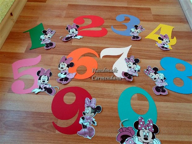 Cifre cu Minnie Mouse