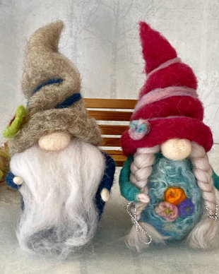 Gnomii buclucasi-Set din lana impaslita