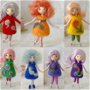 Rainbow girls- Papusi brosa din lana impaslita