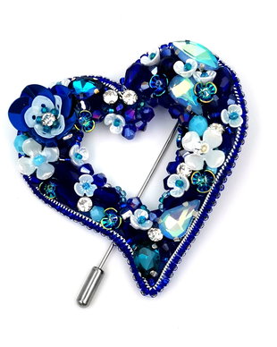 Rezervat Broșă - BLUE fowers of the heart