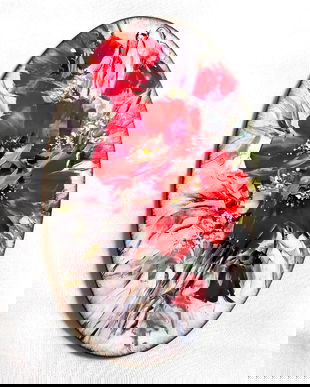 Tablou pe lemn cu maci 41789