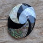 Pandantiv masiv, paua abalone, 53x40 mm