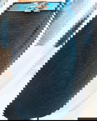 Fusta stofa lana model creion