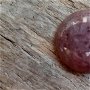 Cabochon cuart strawberry, 25 mm
