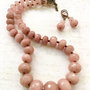 Colier vintage cuart strawberry
