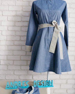 Haine Asortate in Familie Jeans cu Carouri
