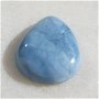 Cabochon blue opal Africa (lucrat manual in INDIA) aprox 26x21.5x7 mm