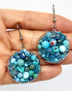 Cercei statement Aquamarine