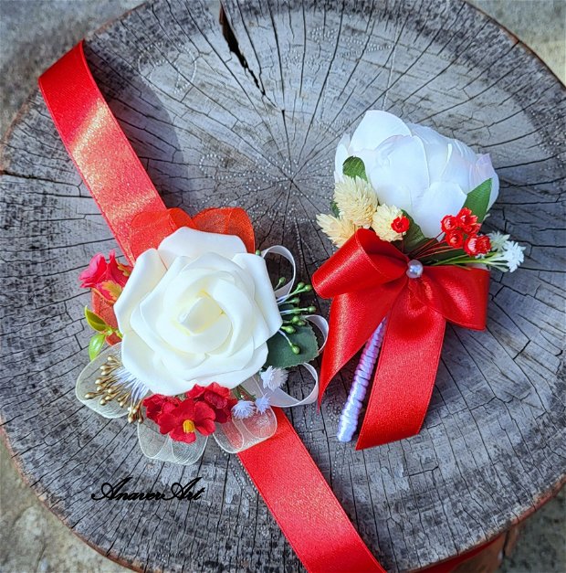 Cocarde nunta/Flori de pus in piept