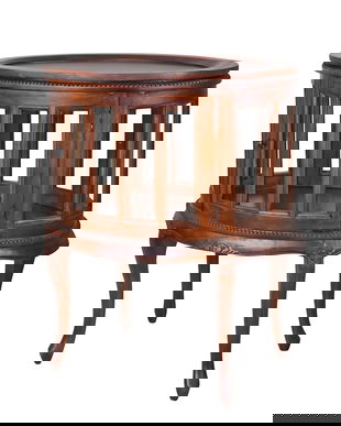 Minibar englezesc din lemn masiv mahon