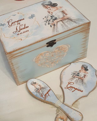 Cufar din lemn personalizat, 30/20/18 cm sau 40/30/20 cm