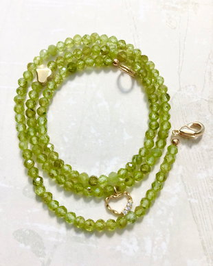 Colier CHOKER peridot