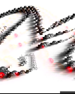 set jasper si howlite rosu 41635