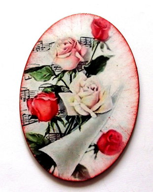 Magnet frigider cu trandafiri  41685