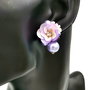 Rezervat Cercei butoni- Special Purple Flower
