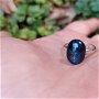 Inel Kianit si Argint 925 - IN1123 - Inel albastru reglabil, inel pietre semipretioase, cristale vindecatoare, inel delicat, cadou prietena, cadou iubita, cadou sotie, inel cadou, cristaloterapie