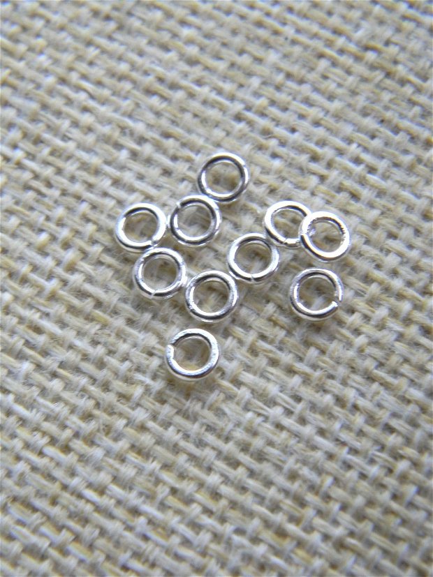 Zale deschise argint,  4,4 mm (MN8-4)