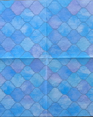 Servetel decoupage multicolor