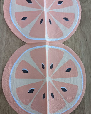 Servetel decoupage pepene
