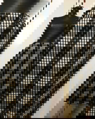 KLEIN PETIT PARIS FUSTA MIDI STOFA LANA TARTAN