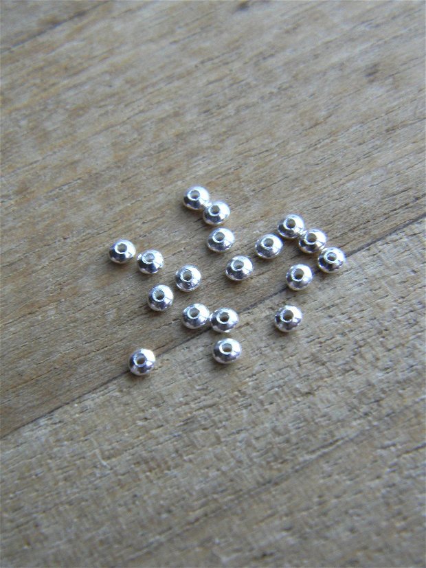 Margele argint 2x1 mm - 10 buc. (MN10-6)