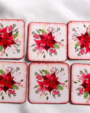 suport pahare motiv craciun 42048