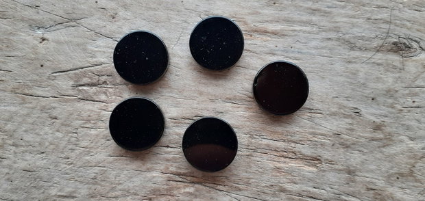 Margele-banut din onix negru, 15 mm