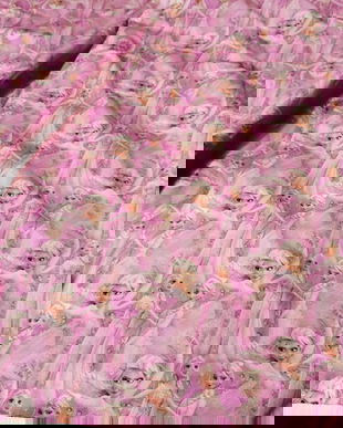 !imediat!Jerse buclat (french terry) - de la 50x90cm - elastic, Elsa,Ana, Frozen, cod D2