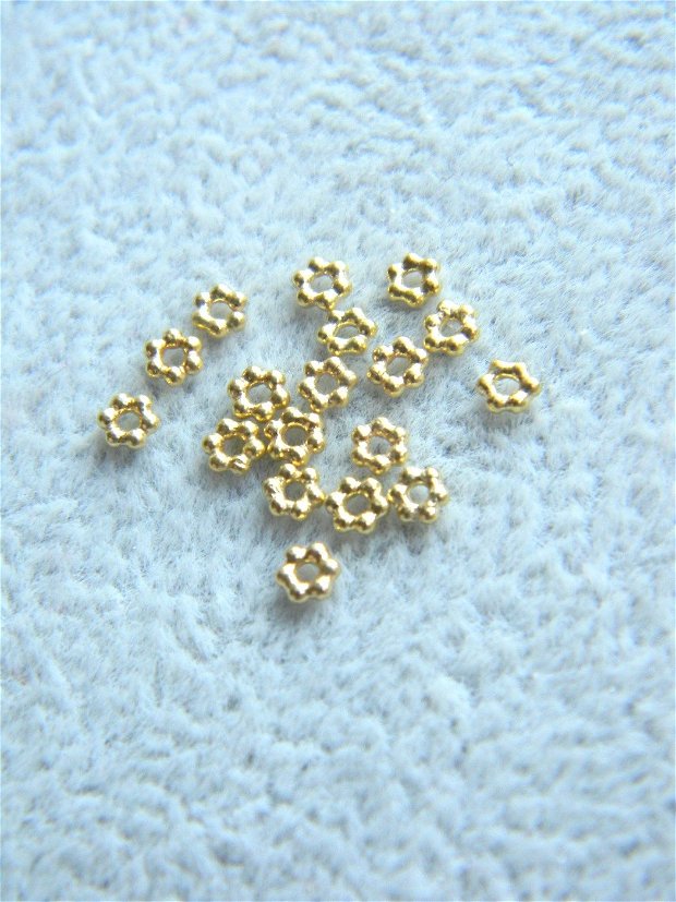 Margele vermeil 3 mm, 10 buc (MNV 7)