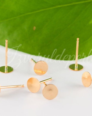 Baza cercei, gold filled 14k (1per)
