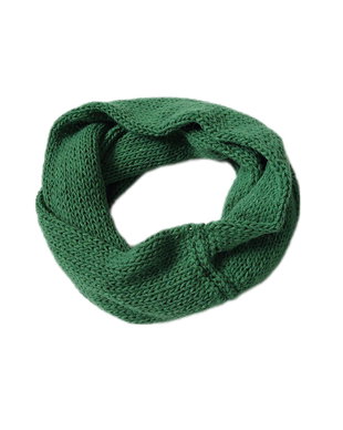 Fular circular amestec lana verde unisex