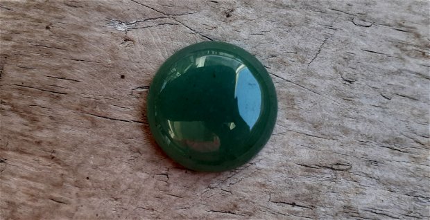 Cabochon aventurin, verde, 25 mm