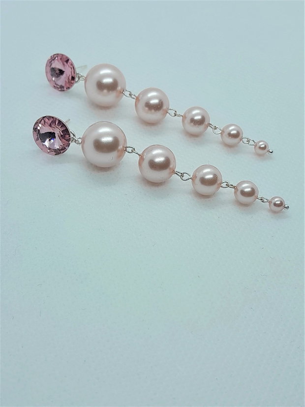 Orecchini In Argento 925 Con Perle D'Acqua Dolce Naturali 9 Mm - Ipoallergenici - Confezione Regalo