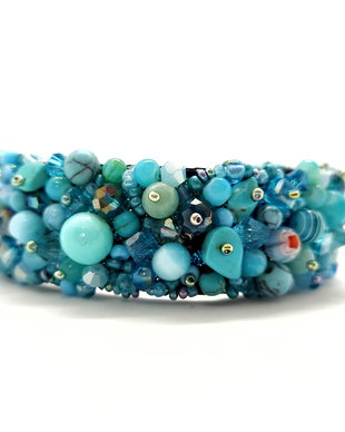 Bratara statement Aquamarine