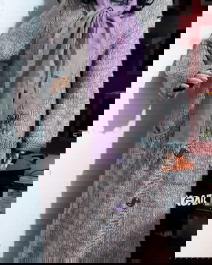 Palton tricotat din lână