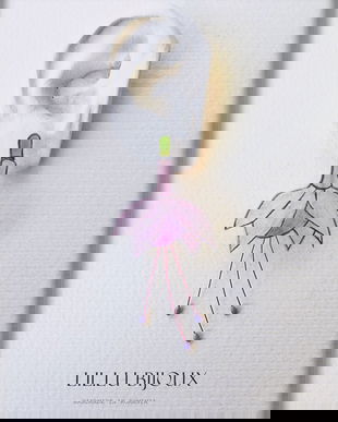 Cercel singular - Flori si Vitralii