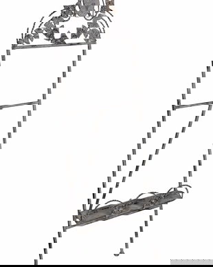 Sevalet din metal antik grey