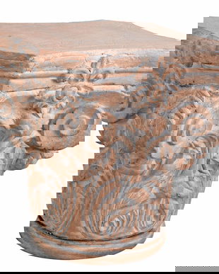 Postament bej antichizat din rasini