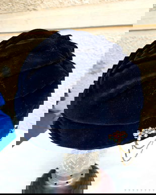 Palarie turban, catifea stil anii ' 20