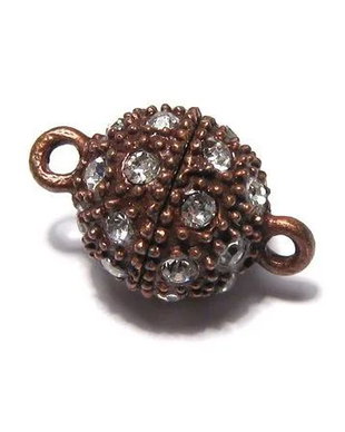 Inchizatoare cu magnet, 14x9 mm, cupru