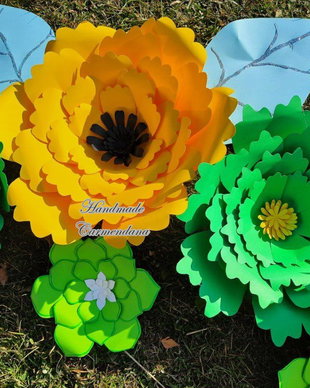 Flori mari decor