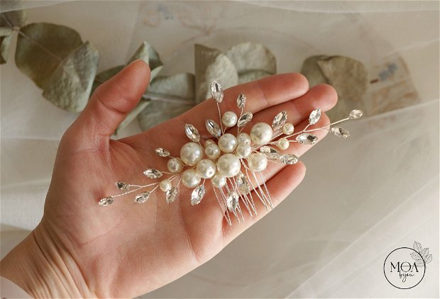Brielle - Accesoriu de par cu perle si cristale