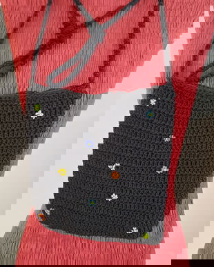 Trăistuță croșetată crossover