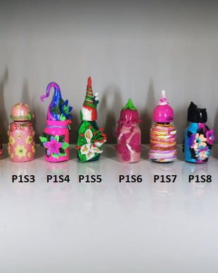 Set 5 Little Bottles Décor (extra)