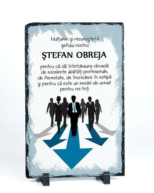 Ardezie - cadou personalizat pentru sefi