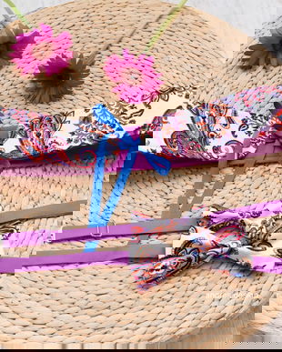 Papioane Tata Fiu si Brau Mama Alb Violet