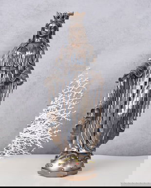 Statueta triptica cu Madona din rasini