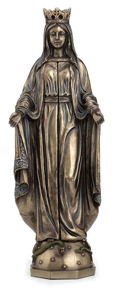 Statueta triptica cu Madona din rasini