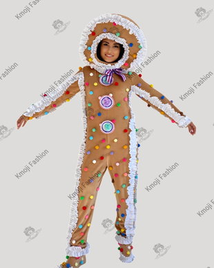 Costum Omuleț Turtă Dulce Crăciun Adult