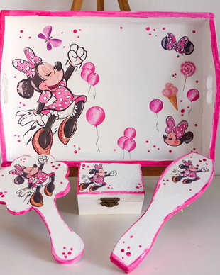 Set moț fetițe Minnie mouse